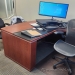 Autumn Maple U/C Suite Bow Front Office Desk w/ Storage